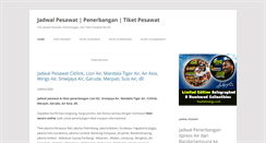 Desktop Screenshot of jadwalpesawat.com